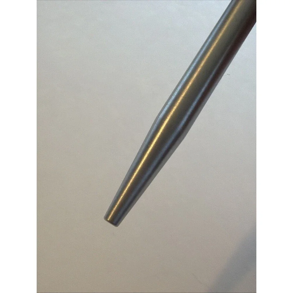 Sheaffer White Dot Vintage Ballpoint Twist Pen Made USA Matt Silver Ink Works